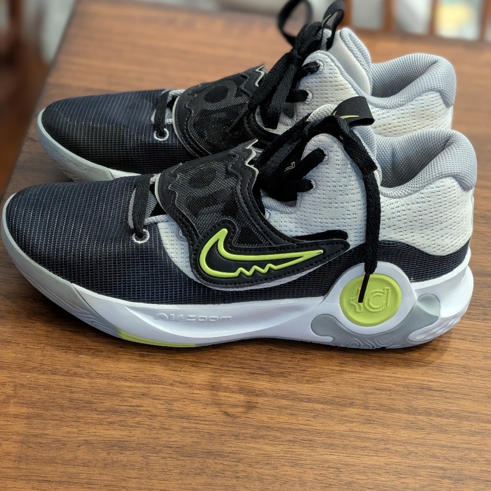 Nike KD Trey 5 X Basketball Shoes Wolf Grey Black Volt - Picture 2 of 5